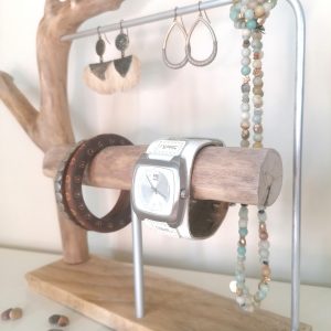 Porte-bijoux #02 -Créations fabriquées à la main avec soin, à partir de matériaux de récupération et bois flotté- Les Jolies Choses - Déco écoresponsable